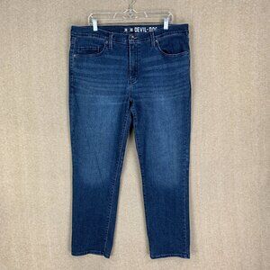 Devil Dog Slim Jeans Size 36x30 *38x29 Mens Straight Denim Dungarees Stretch